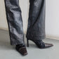 Gianmarco Lorenzi Cowhide and Crocodile Boots (36.5)