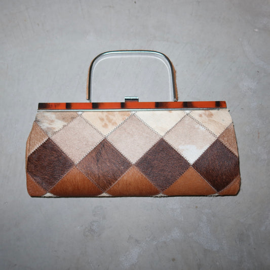 Vintage Cowhide Clutch