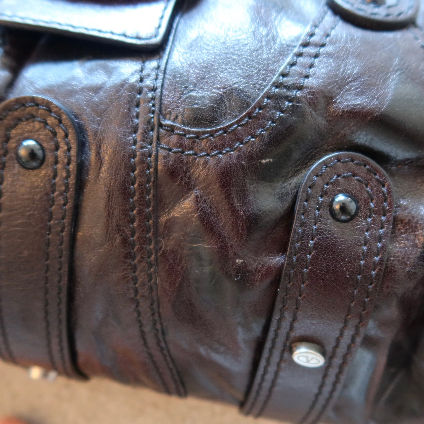 Valentino Brown Leather Tote