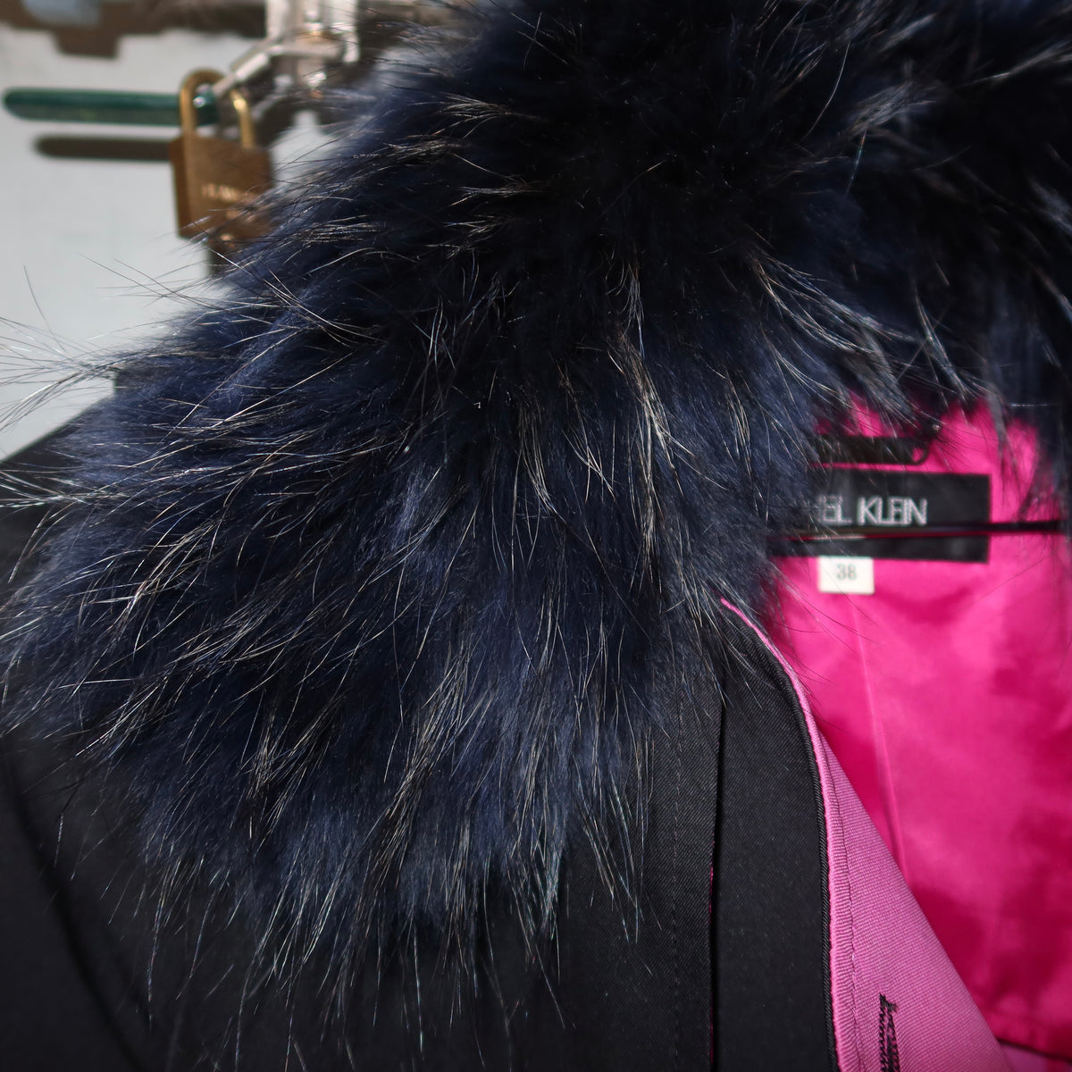 Michael Klein Fur Trim Trench