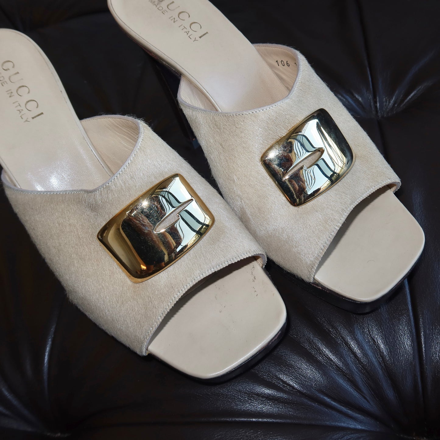 Gucci AW1996 Cowhide Platform Heels (38)