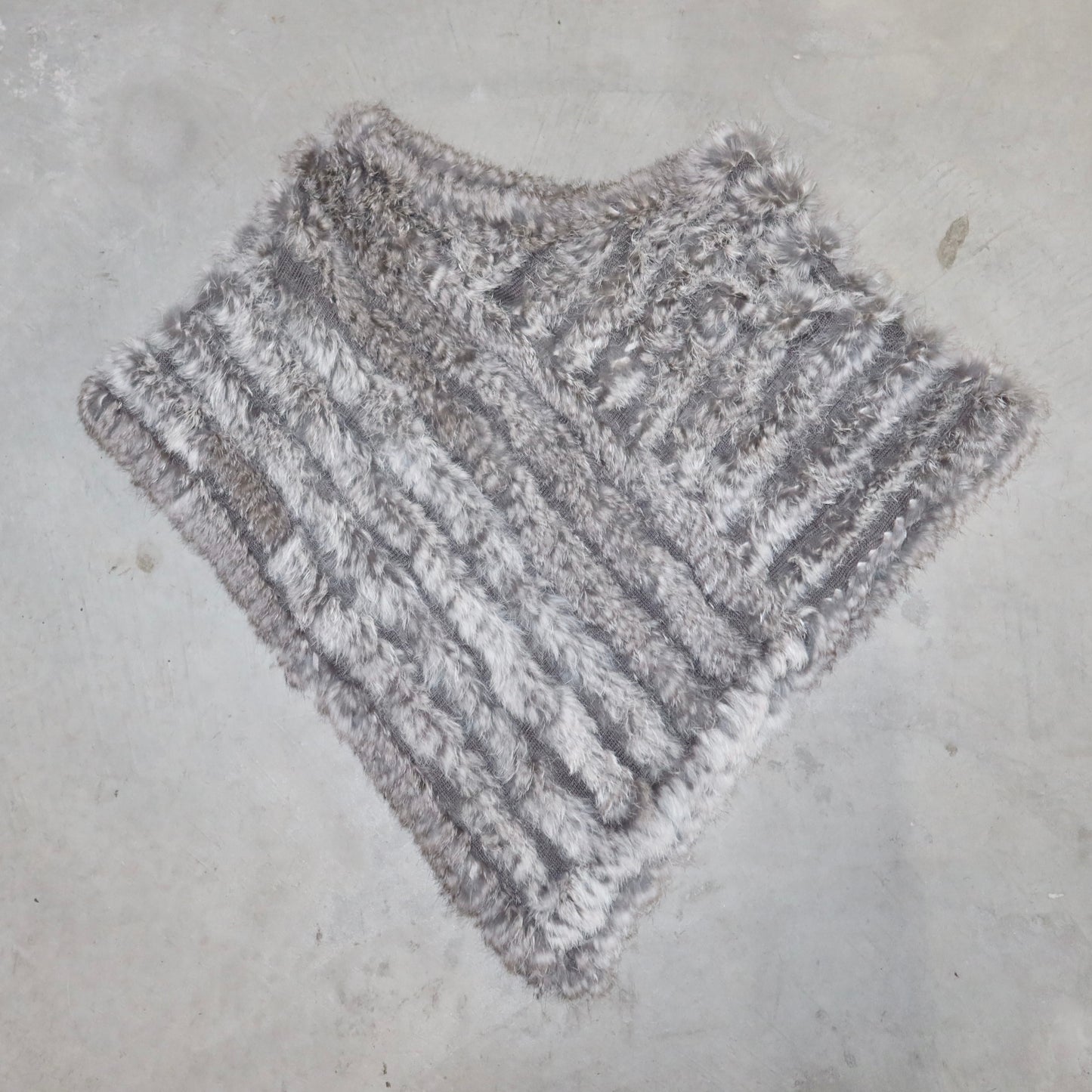 Vintage Rabbit Fur Poncho