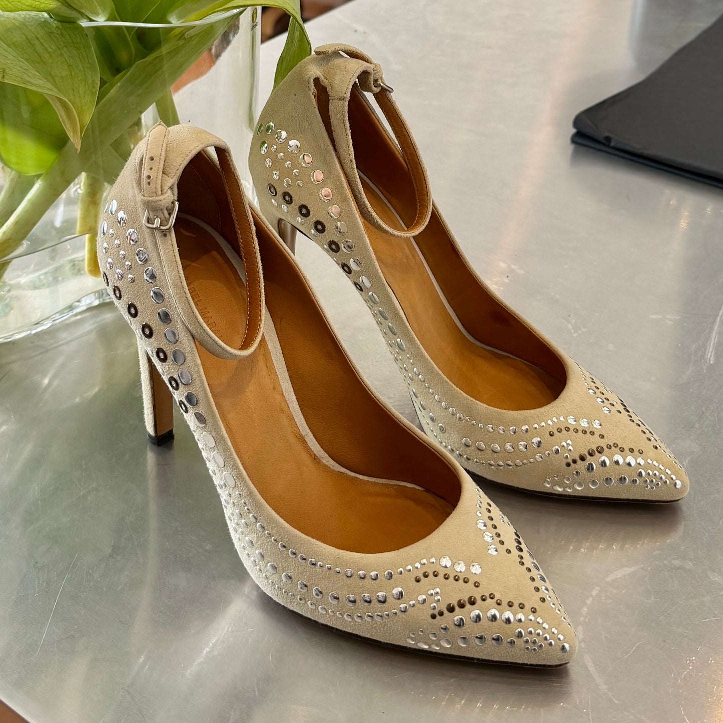 Isabel Marant Suede Studded Heels (36)