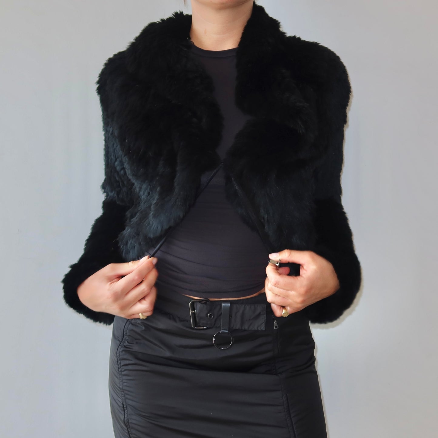 Vintage Rabbit Fur Cardigan