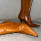 Dior by Galliano Cognac Leather Boots (37)