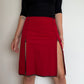 Prada Sport AW1999 Red Midi Skirt