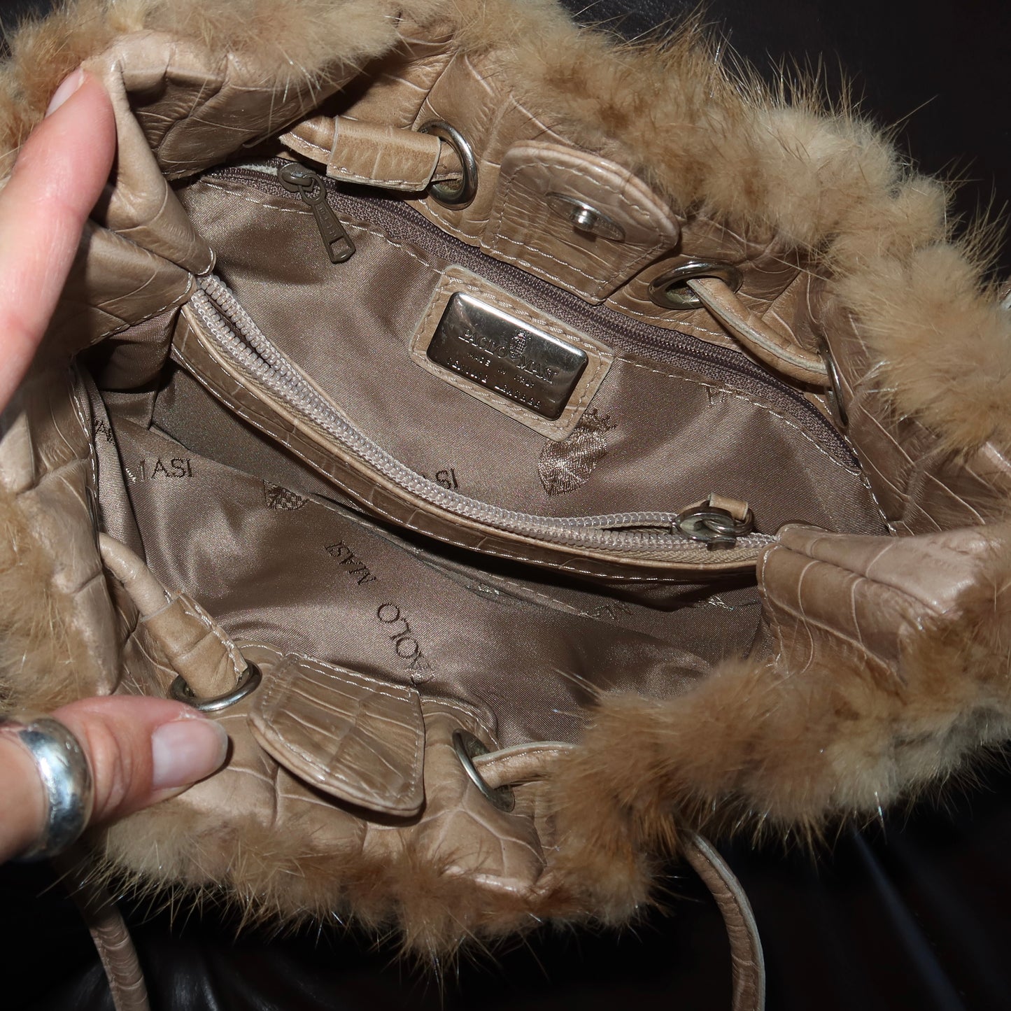 Paolo Masi Real Fur Bag