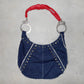 Cuffz Rare Studded Denim Double Cuff Tote