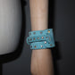 Celine Blue Suede Rhinestone Cuff