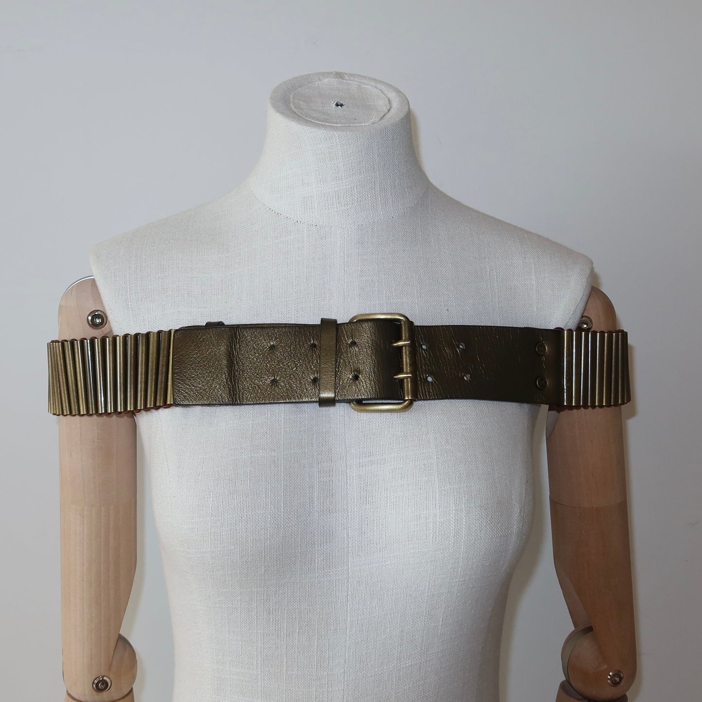 Celine SS2001 Wide Bullet Casing Belt