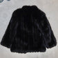 Vintage Black Fox Fur Coat