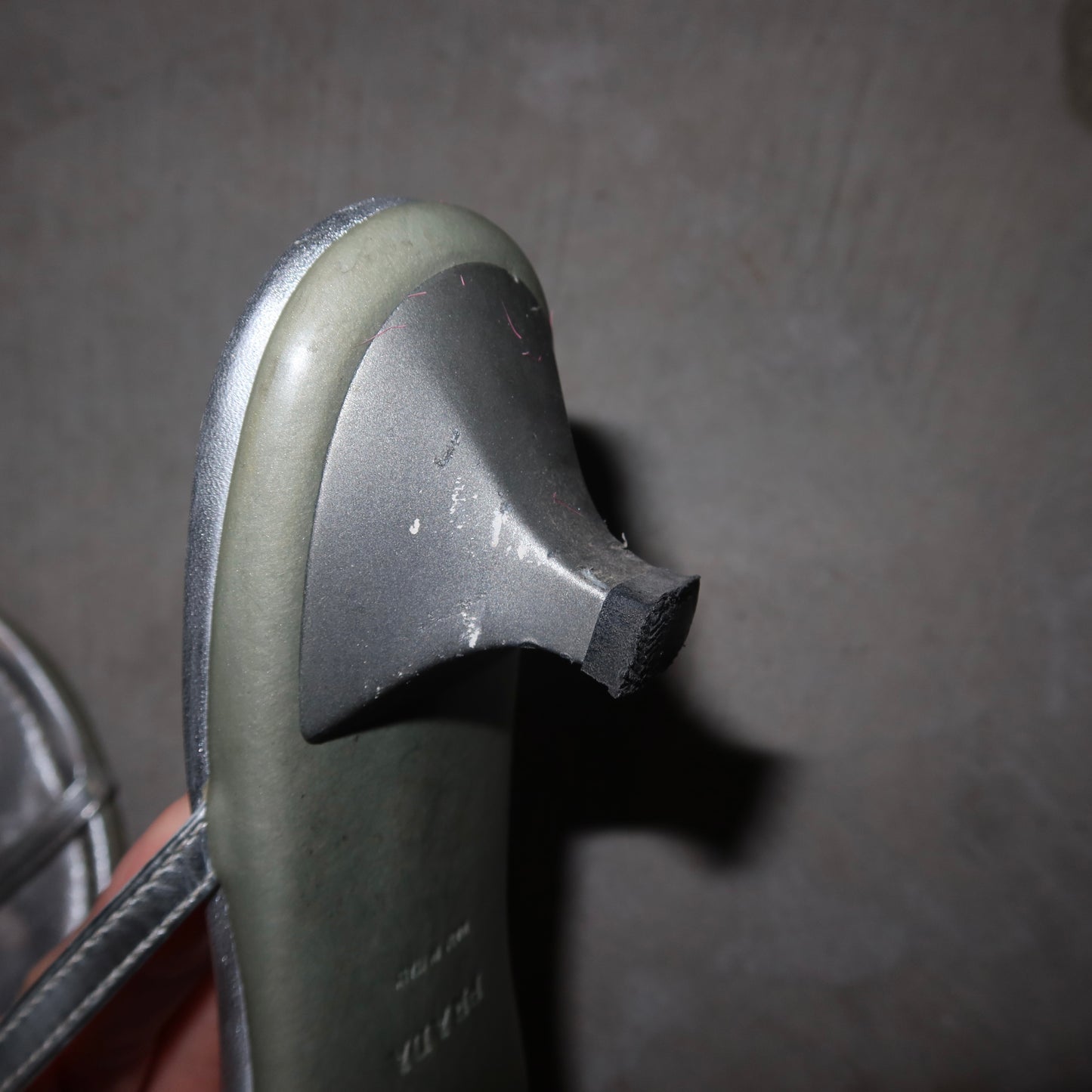 Prada Logo Plaque Heels (36-37)