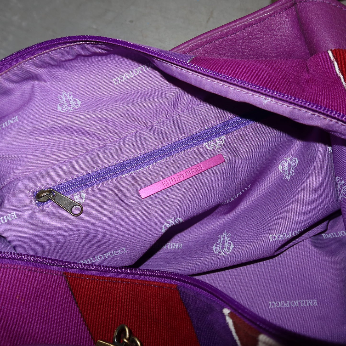 Emilio Pucci XL Corduroy Tote