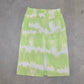 Celine SS2000 Green Tie Dye Denim Skirt