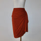 Gucci 2012 Burnt Orange Silk Skirt