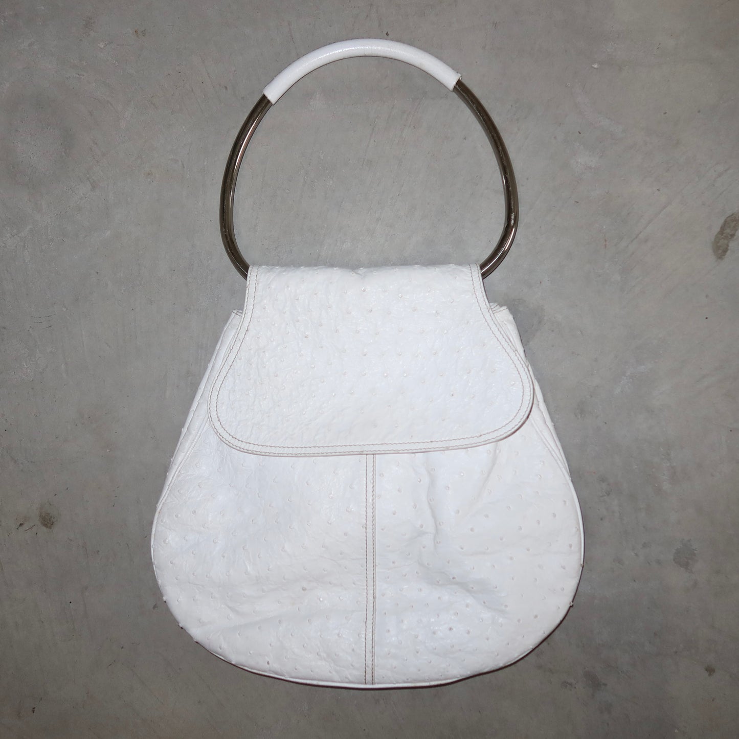 Prada SS2003 Ostrich Ring Handle Bag