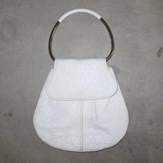 Prada SS2003 Ostrich Ring Handle Bag