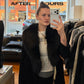Vintage Fur Lined Suede Trench