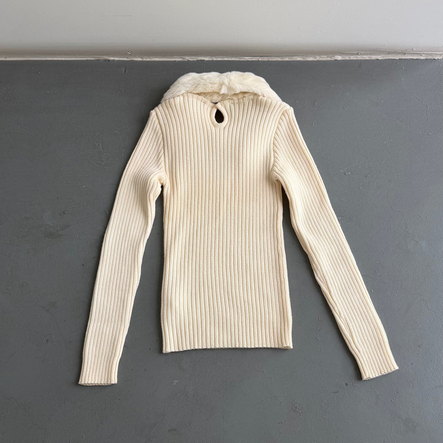Valentino Fur Collar Sweater
