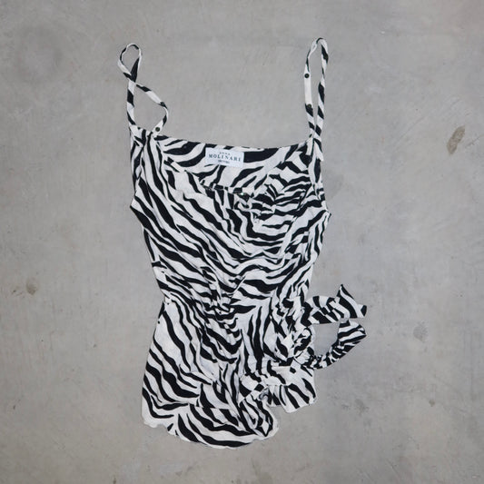 Anna Molinari Couture Zebra Top