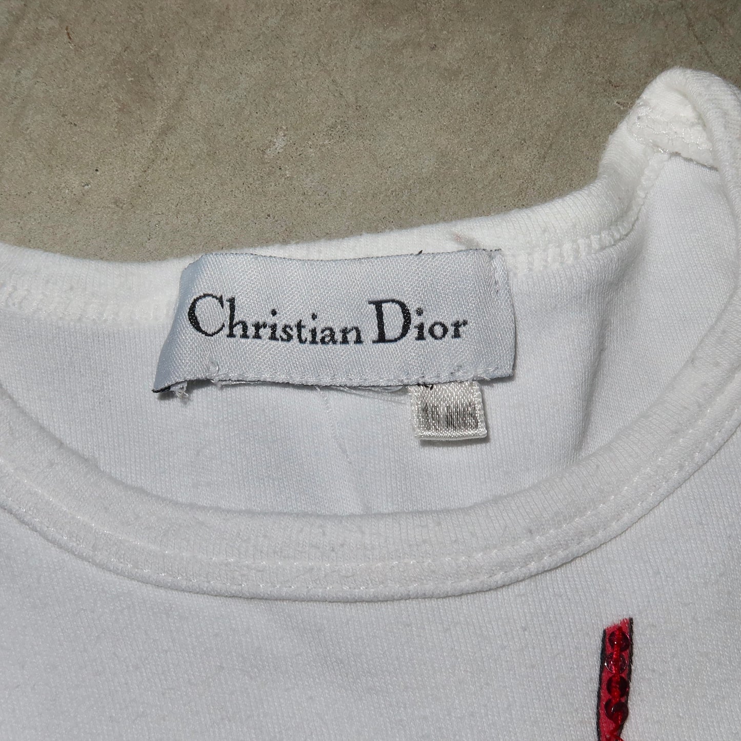 Dior Kids Cropped 'Baby' Tee