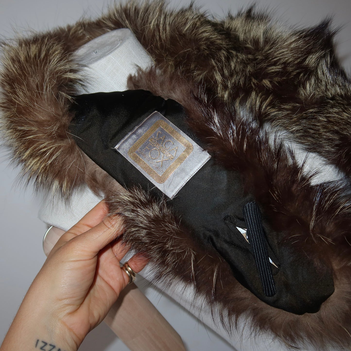 Vintage Silver Fox Fur Collar