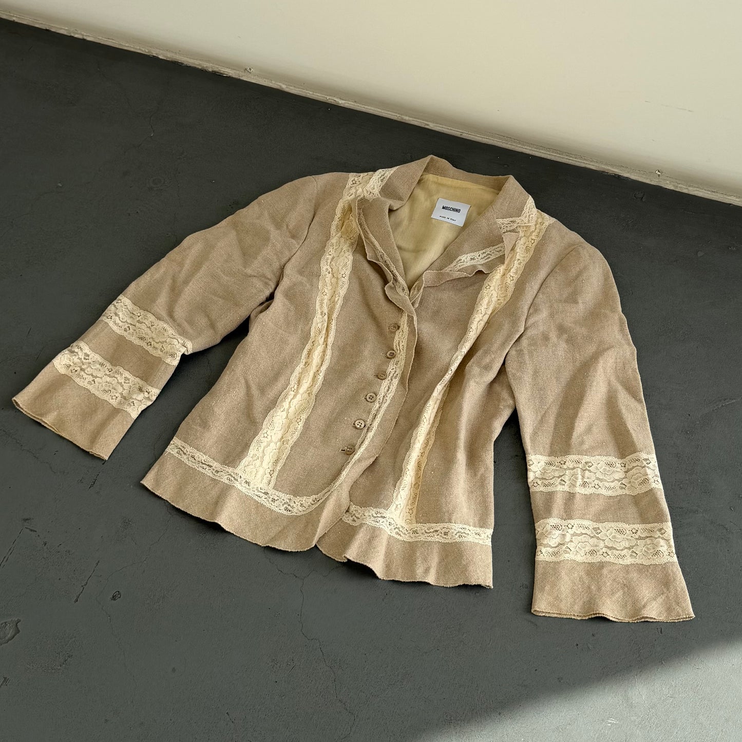 Moschino Linen and Lace Blazer