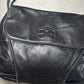 Escada Black Leather Logo Flap Bag