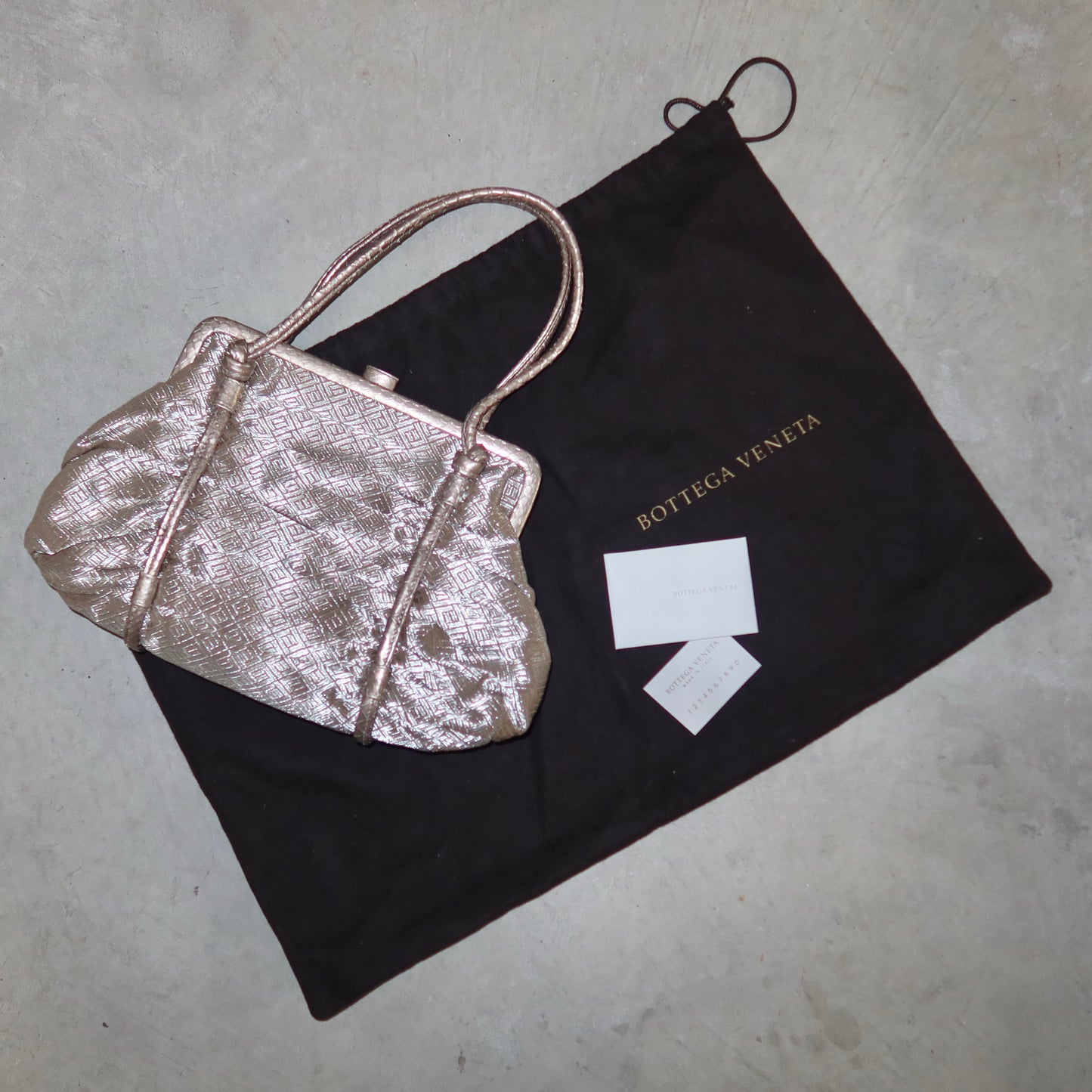 Bottega Veneta Metallic Shoulder Bag