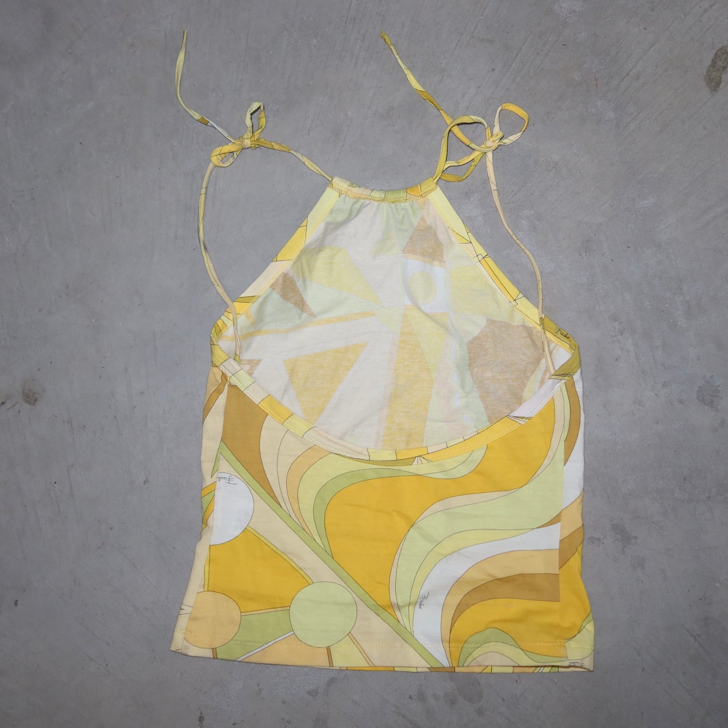 Emilio Pucci Yellow Printed Set