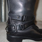 Celine Black Leather Horse-Bit Boots (37)