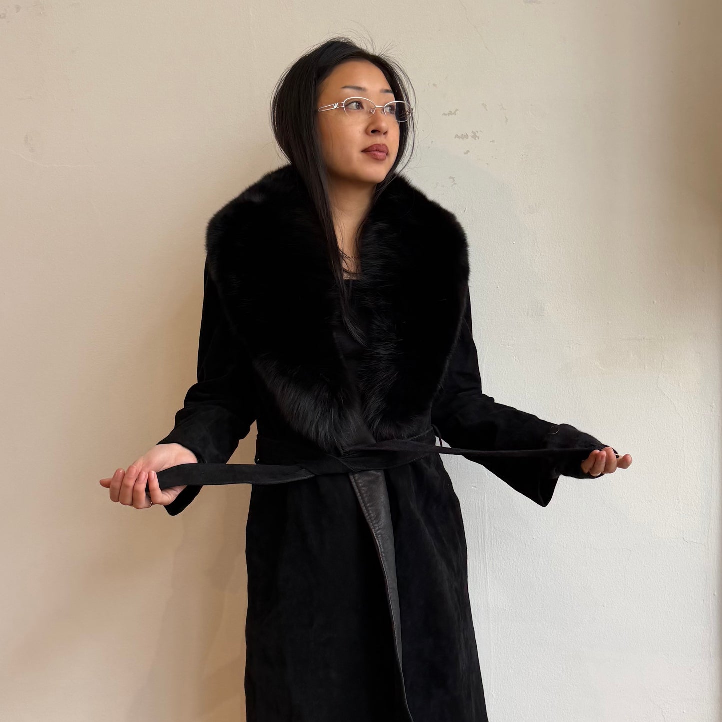 Vintage Suede Trench