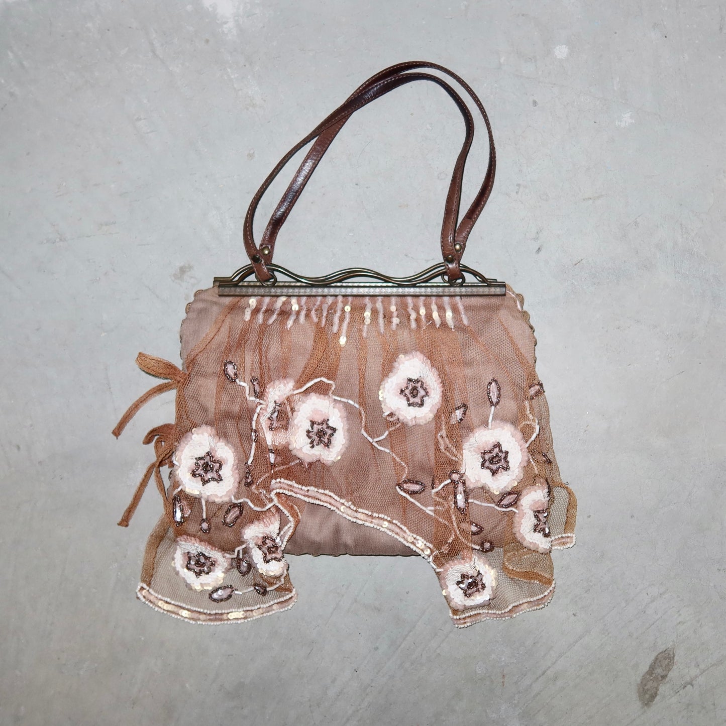 Jamin Puech Floral Curtain Bag