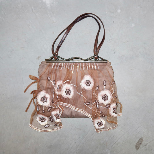 Jamin Puech Floral Curtain Bag