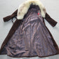 Vintage Suede and Fox Fur Trench