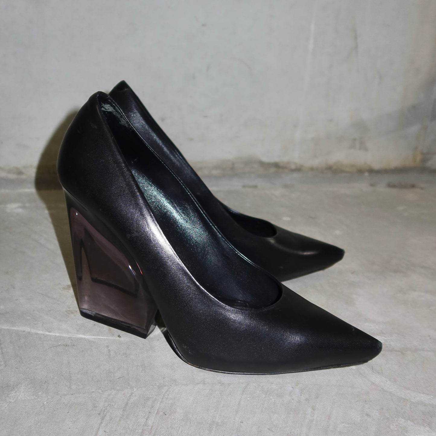 Celine Leather and Perspex Heels (40)