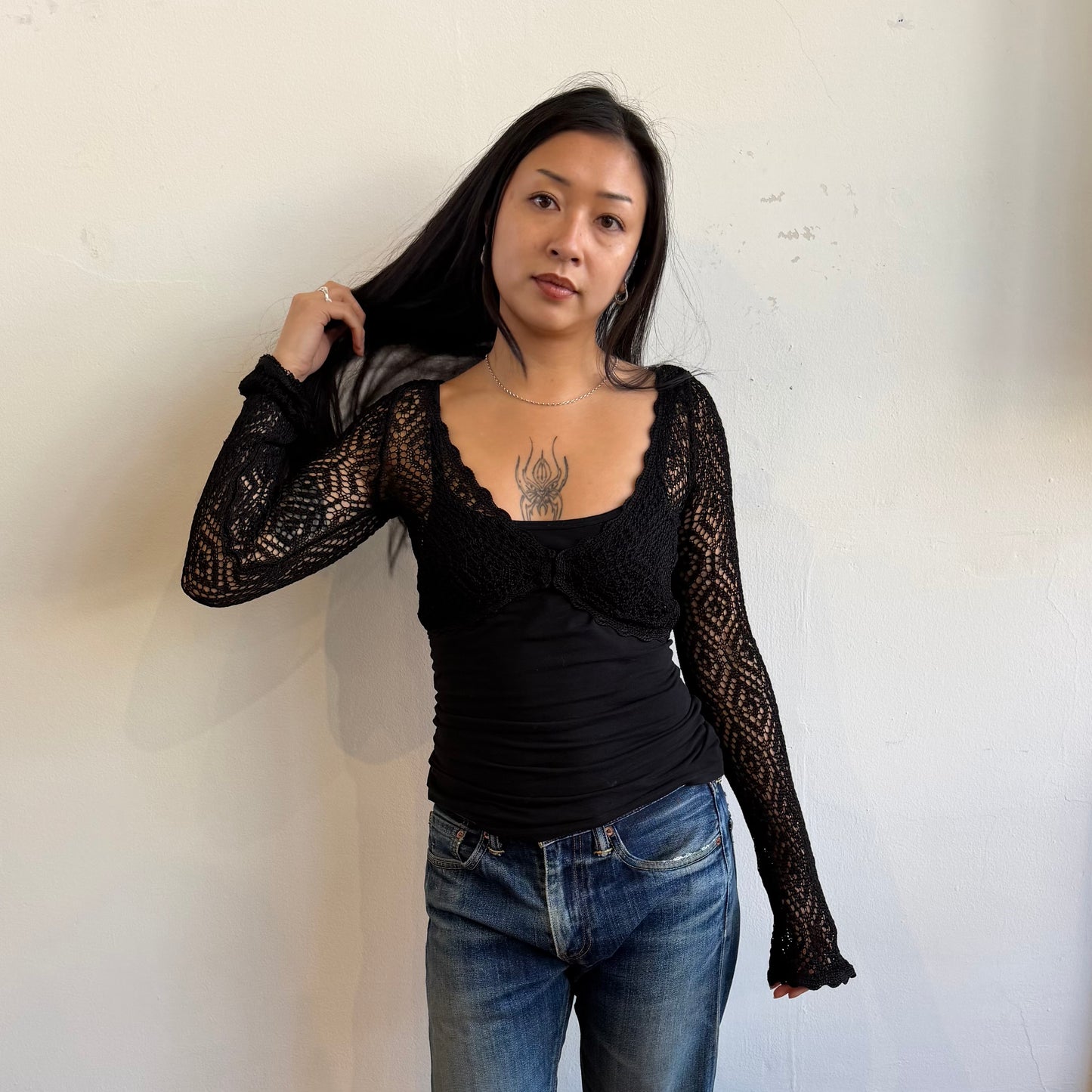 Armani Exchange Crotchet Bolero