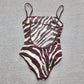 Dolce & Gabbana Zebra Backless Swimsuit