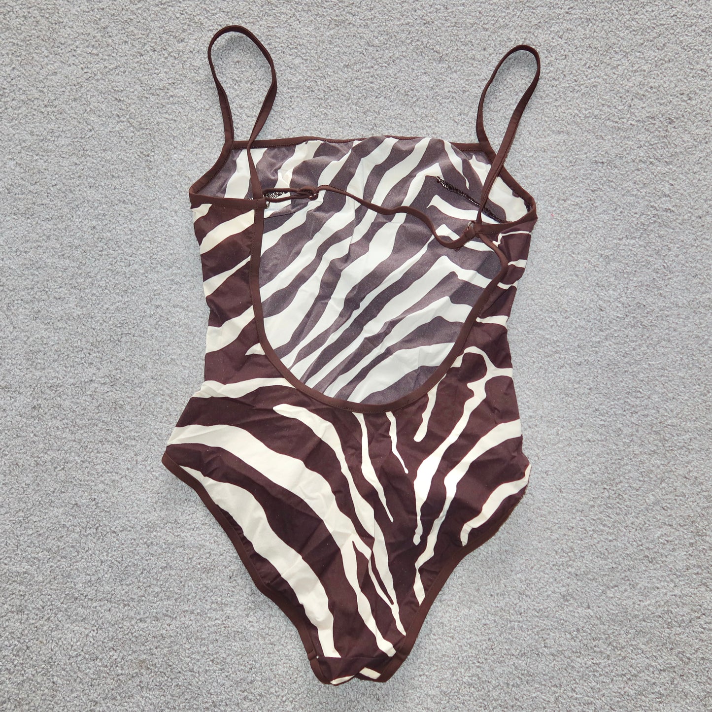 Dolce & Gabbana Zebra Backless Swimsuit
