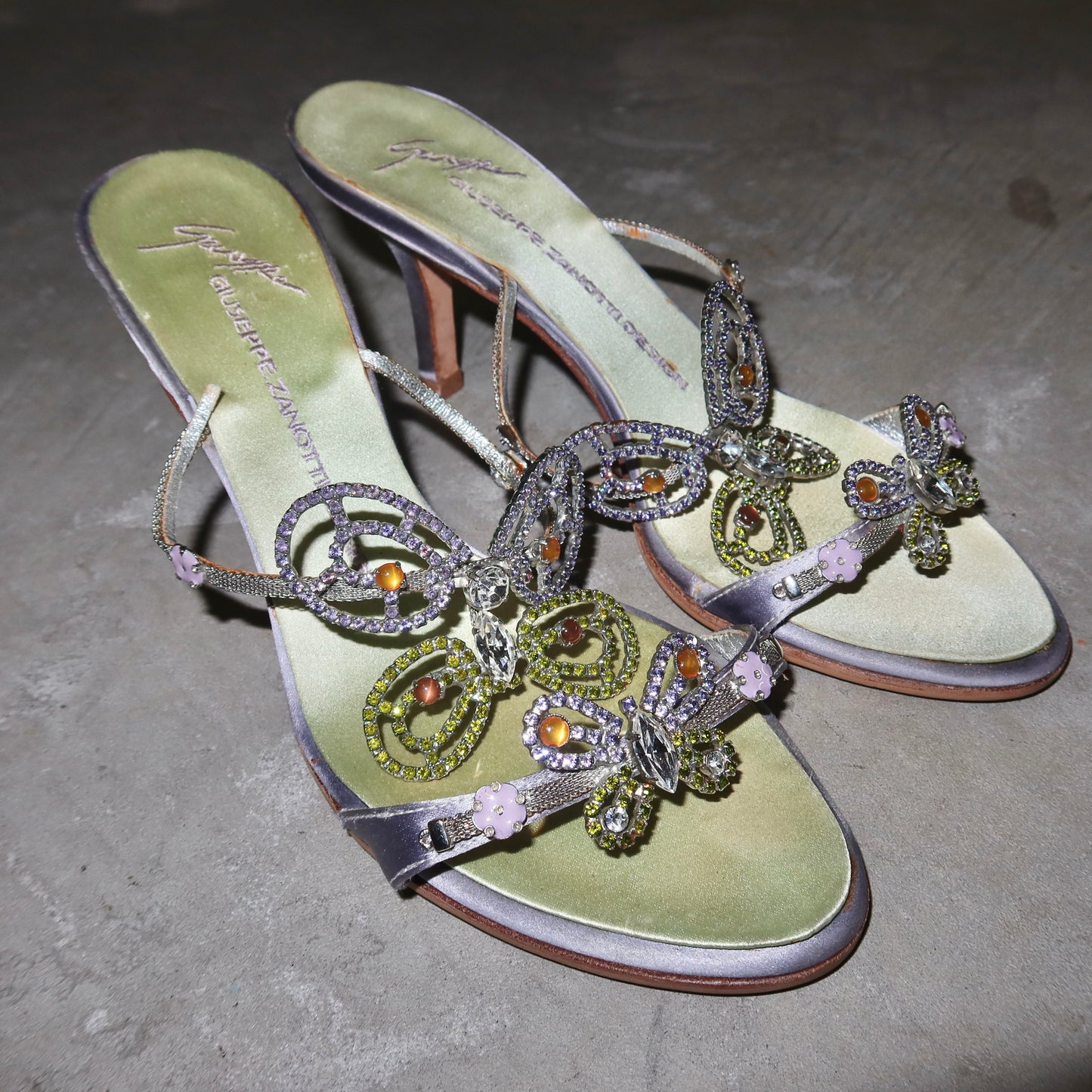 Giuseppe Zanotti Rare Bejewelled Butterfly Heels (36.5)