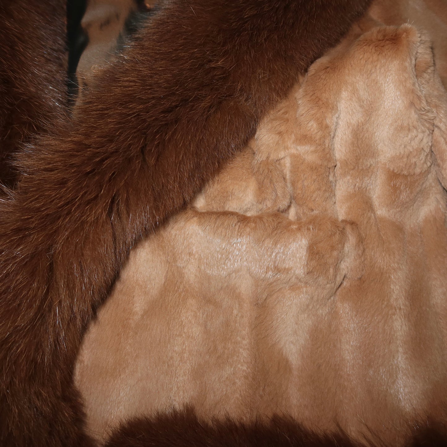 Vintage Mixed Real Fur Bomber