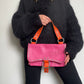 D&G Pink and Orange Leather Shoulder Bag
