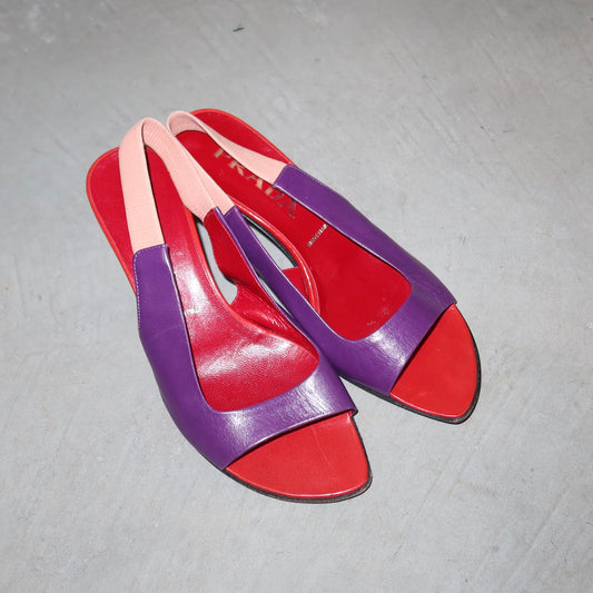 Prada Colour-Block Heels (35.5)