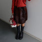 Marni Brown Cowhide Skirt