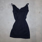 Emporio Armani Navy Knit Mini Dress