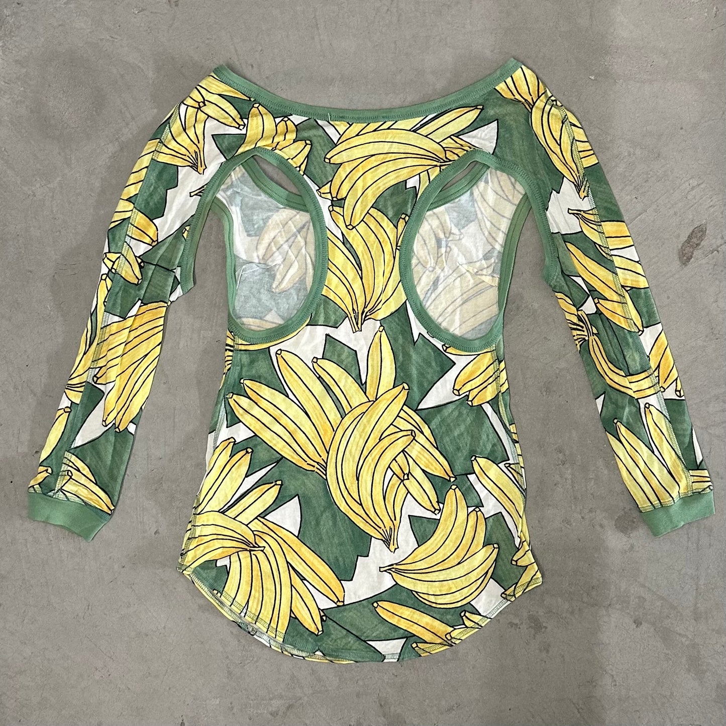 Chloé Rare SS2004 Banana Cut Out Top
