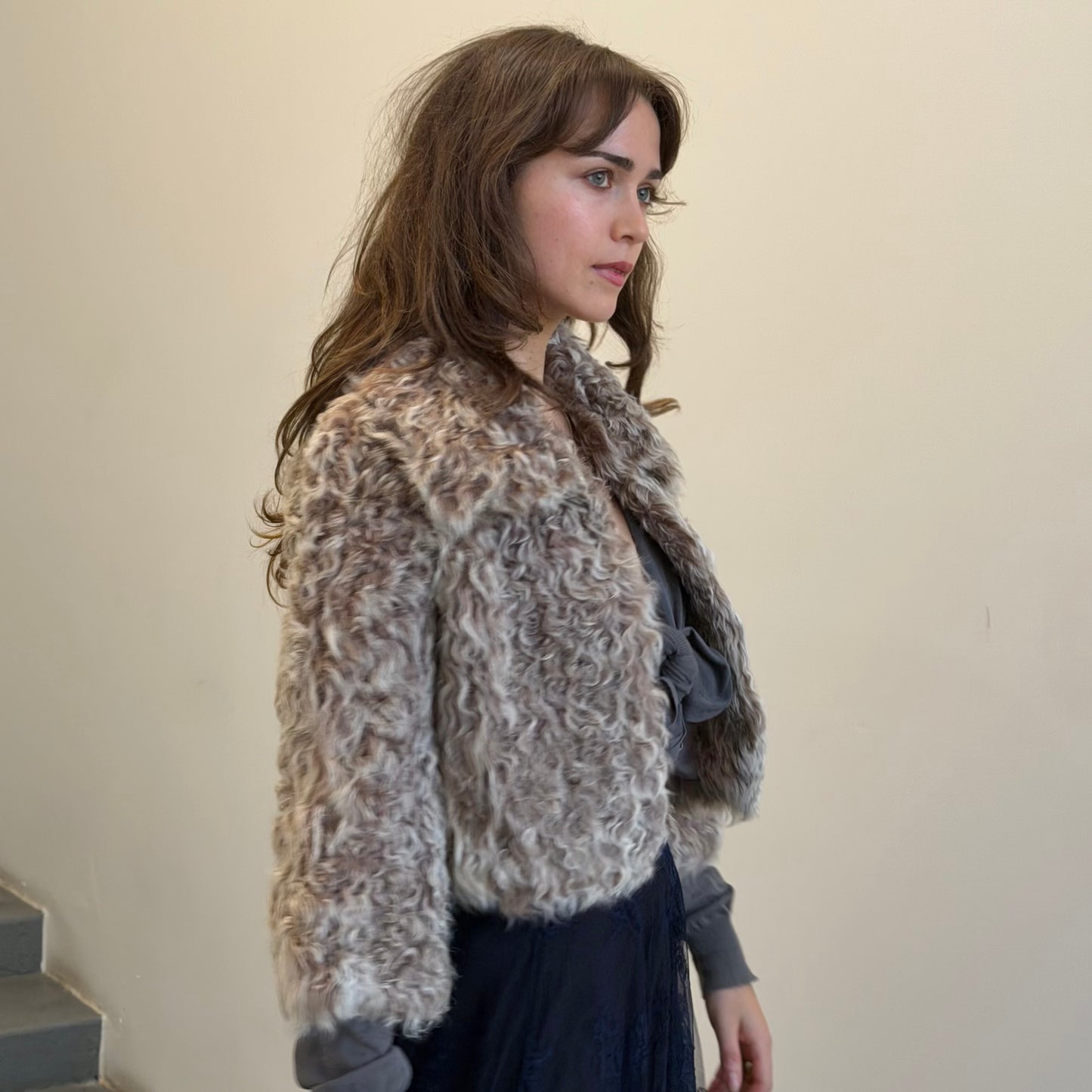 Vintage Lamb Fur Coat