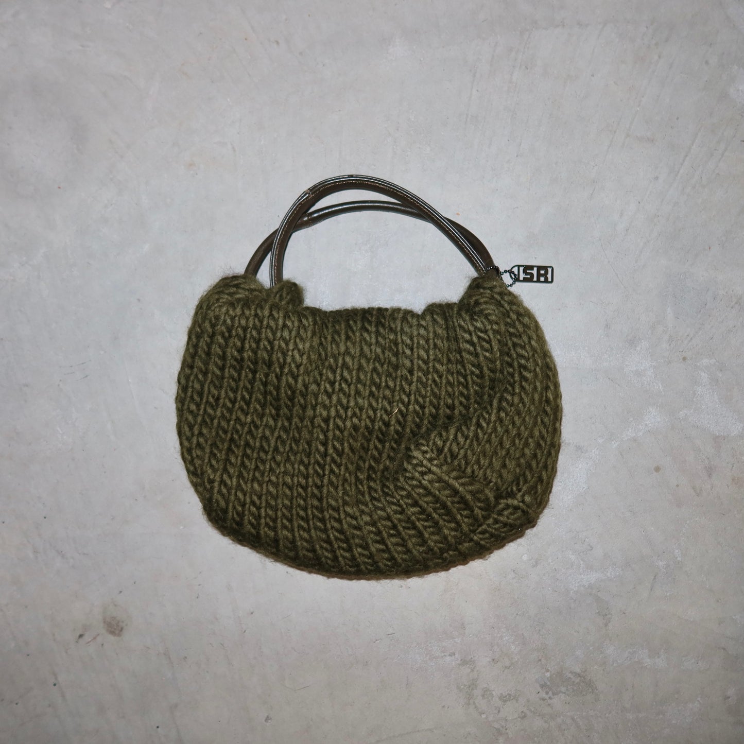 Sonia Rykiel Green Knitted Mini Domino