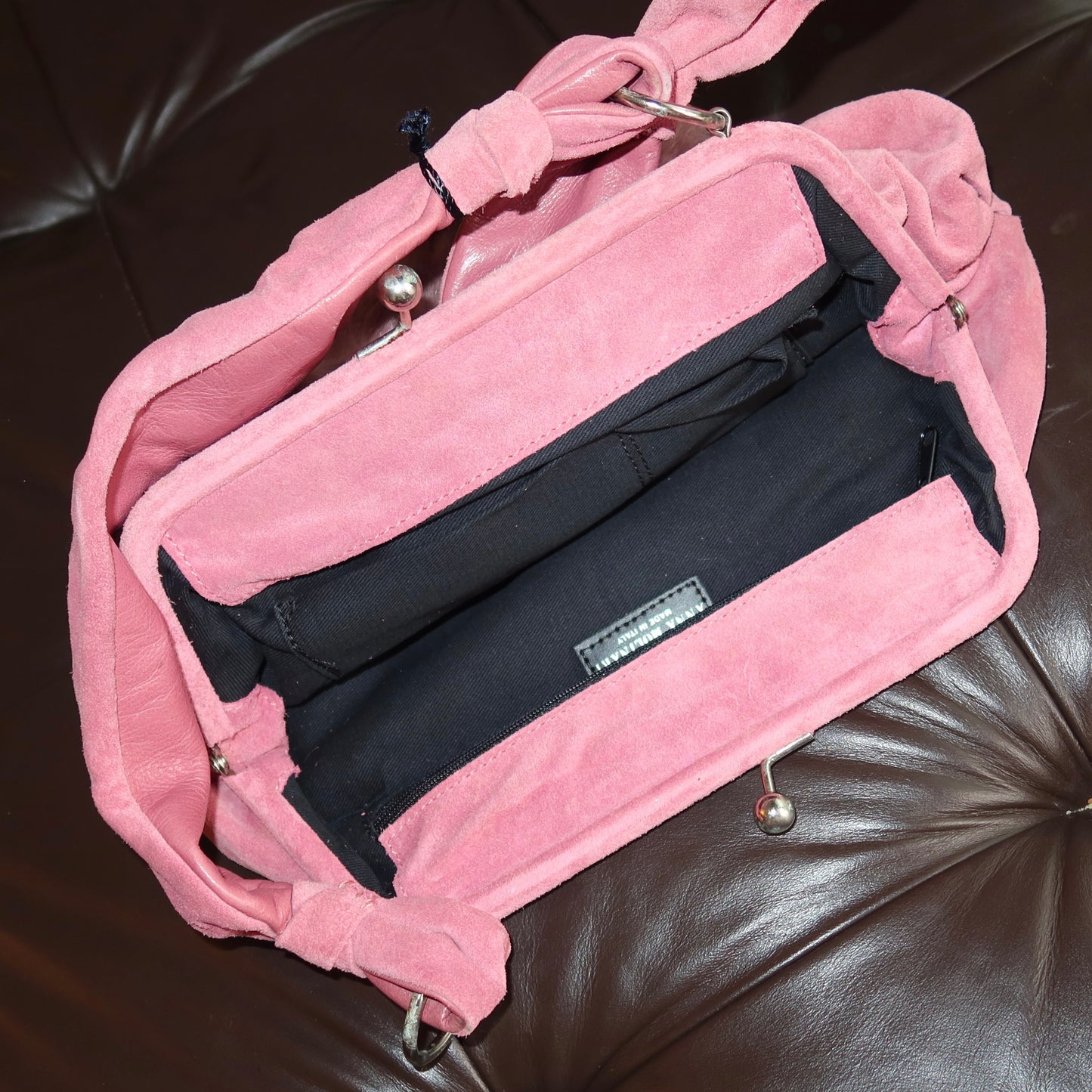 Anna Molinari Suede Bag