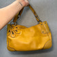 Miu Miu Yellow Logo Shoulder Bag